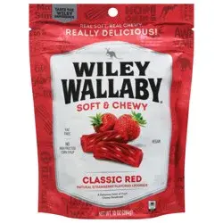 Wiley Wallaby Soft & Chewy Classic Red Licorice 10 oz
