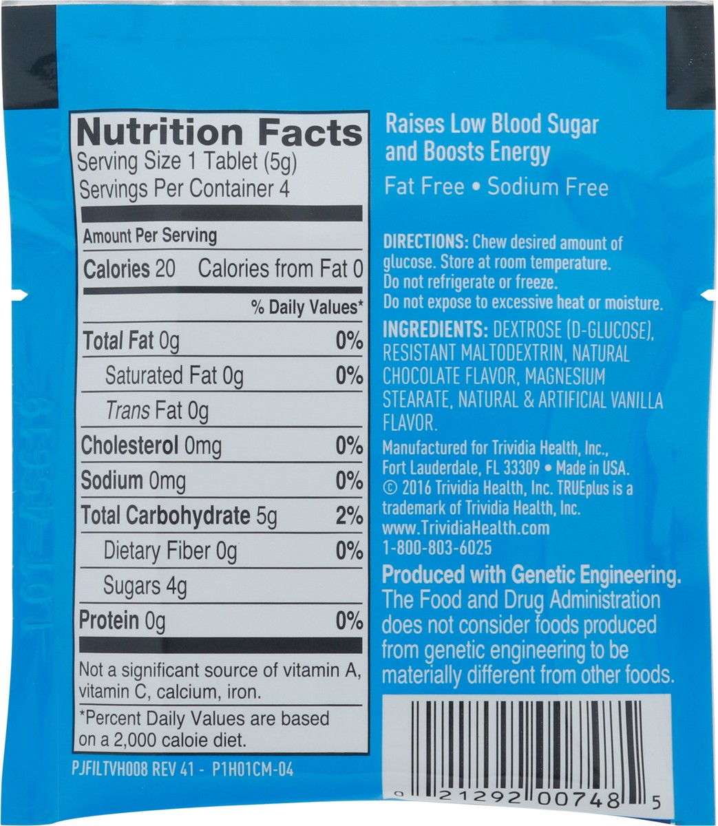 slide 4 of 9, TRUEplus Soft Tabs Chocolate-Marshmallow Glucose Tablets 4 ea, 4 ct