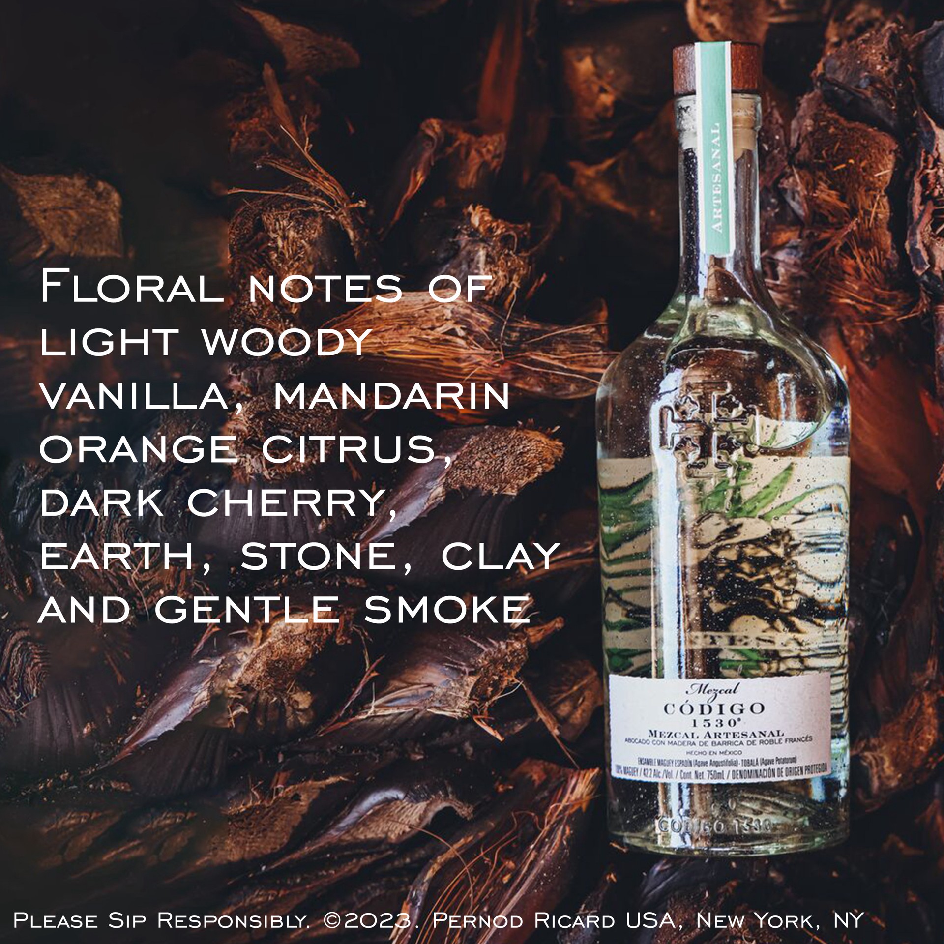 slide 2 of 9, Codigo 1530 Código 1530 Ancestral Mezcal, 750 mL Bottle, 43% ABV, 750 ml