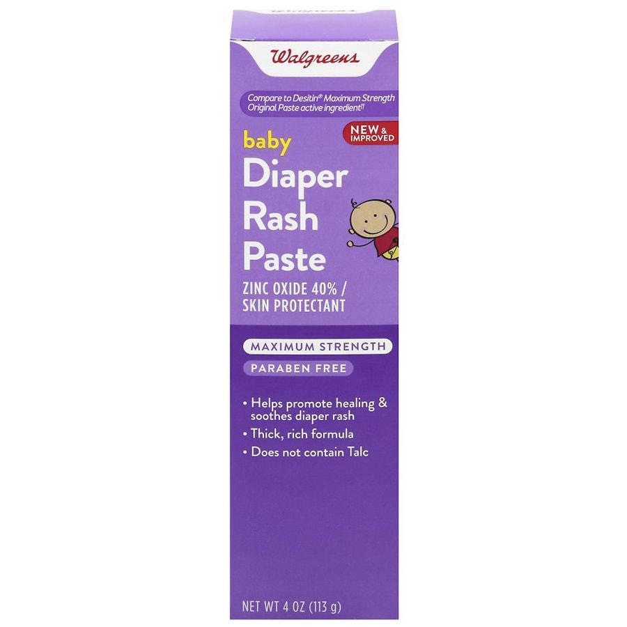 slide 1 of 2, Walgreens Diaper Rash Paste, 4 oz