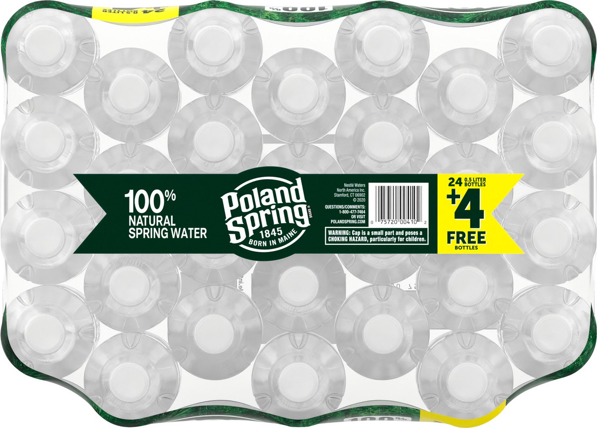 slide 5 of 9, POLAND SPRING Brand 100% Natural Spring Water, 16.9-ounce plastic bottles (Total of 28), 28 ct