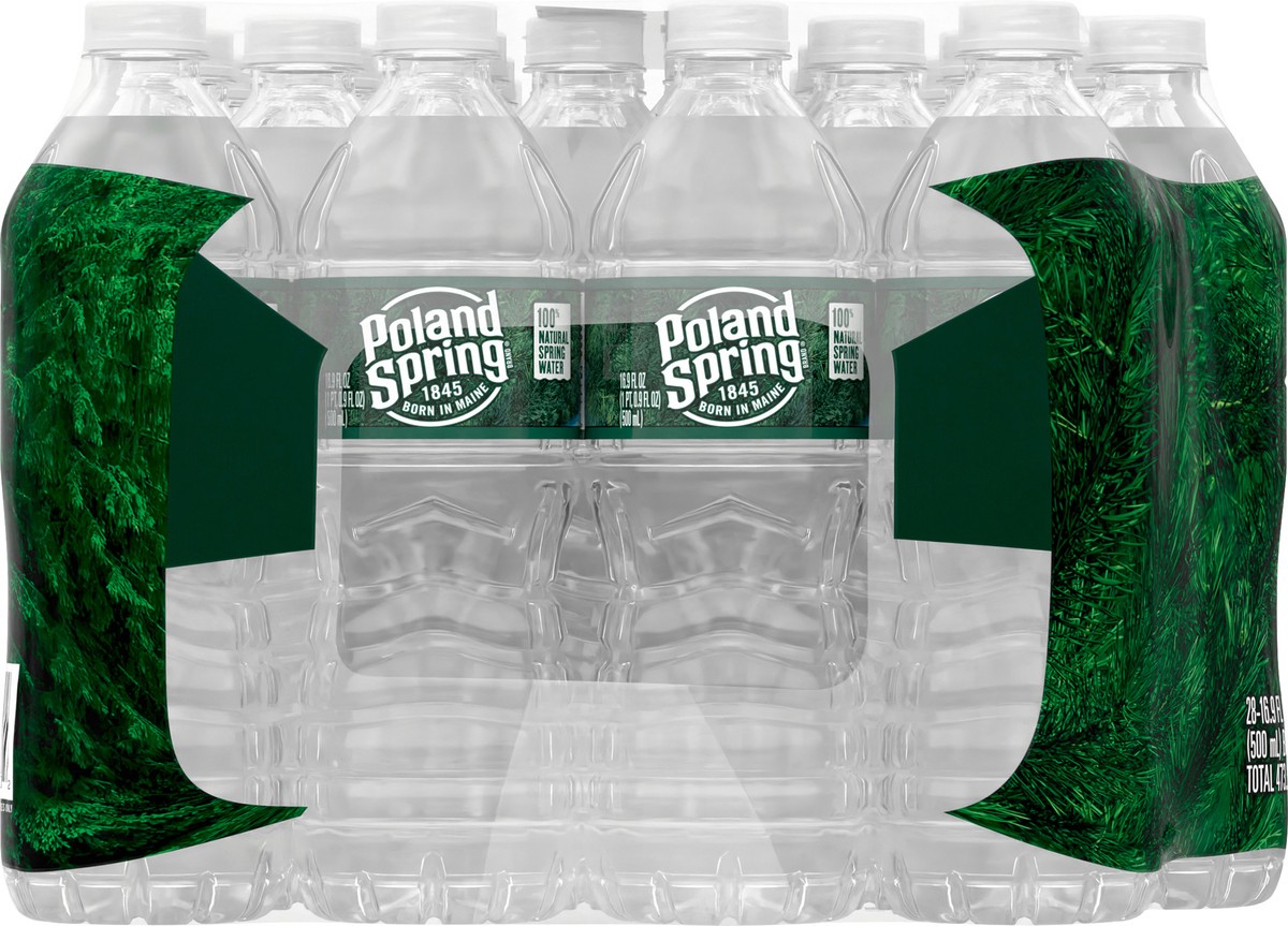 slide 6 of 9, POLAND SPRING Brand 100% Natural Spring Water, 16.9-ounce plastic bottles (Total of 28), 28 ct