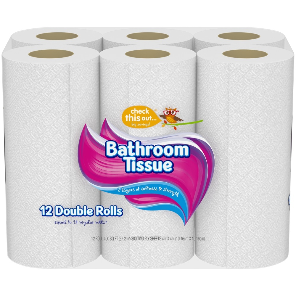 slide 1 of 1, Check This Out... Bathroom Tissue, 12 ct