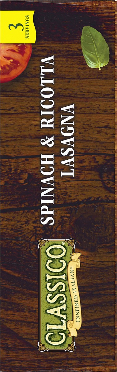 slide 13 of 14, Classico Spinach & Ricotta Lasagna Multi-Serve Frozen Meal, 30 oz Box, 30 oz