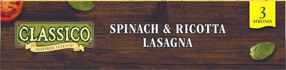 slide 8 of 14, Classico Spinach & Ricotta Lasagna Multi-Serve Frozen Meal, 30 oz Box, 30 oz