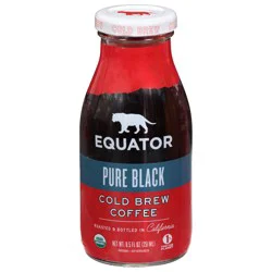 Equator Pure Black Cold Brew Coffee 8.5 fl oz