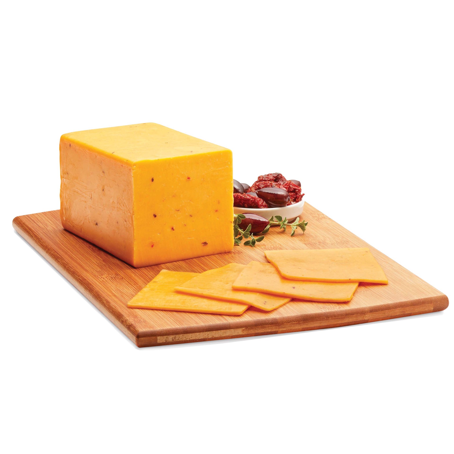 slide 1 of 1, H-E-B Deli Mediterranean Cheddar Cheese, Custom Sliced, per lb