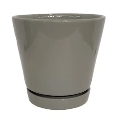 Modern Flair Pot 8 Gloss Grey