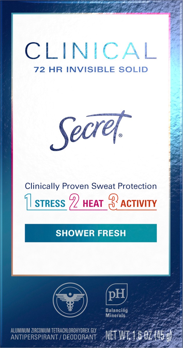 Clinical Strength Invisible Solid Deodorant Shower Fresh