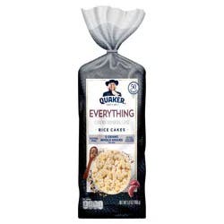 Quaker Rice Cakes Everything Flavor 0.42 Oz 14 Count
