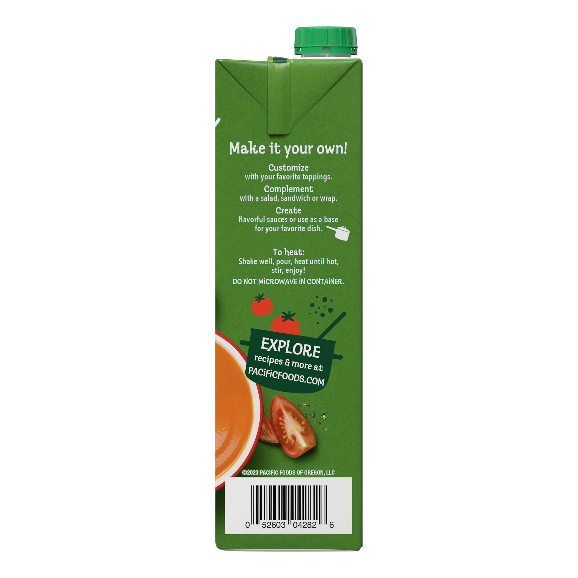 slide 3 of 5, Pacific Foods Organic Creamy Light in Sodium Tomato Soup, 32 oz Carton, 