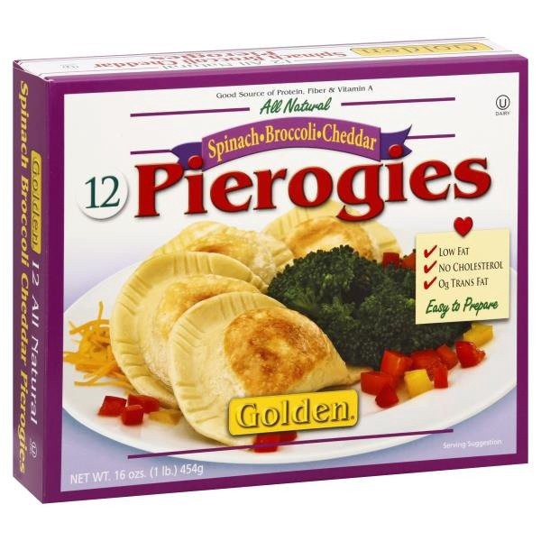 slide 1 of 6, Golden Spinach Broccoli Cheddar Pierogies, 16 oz