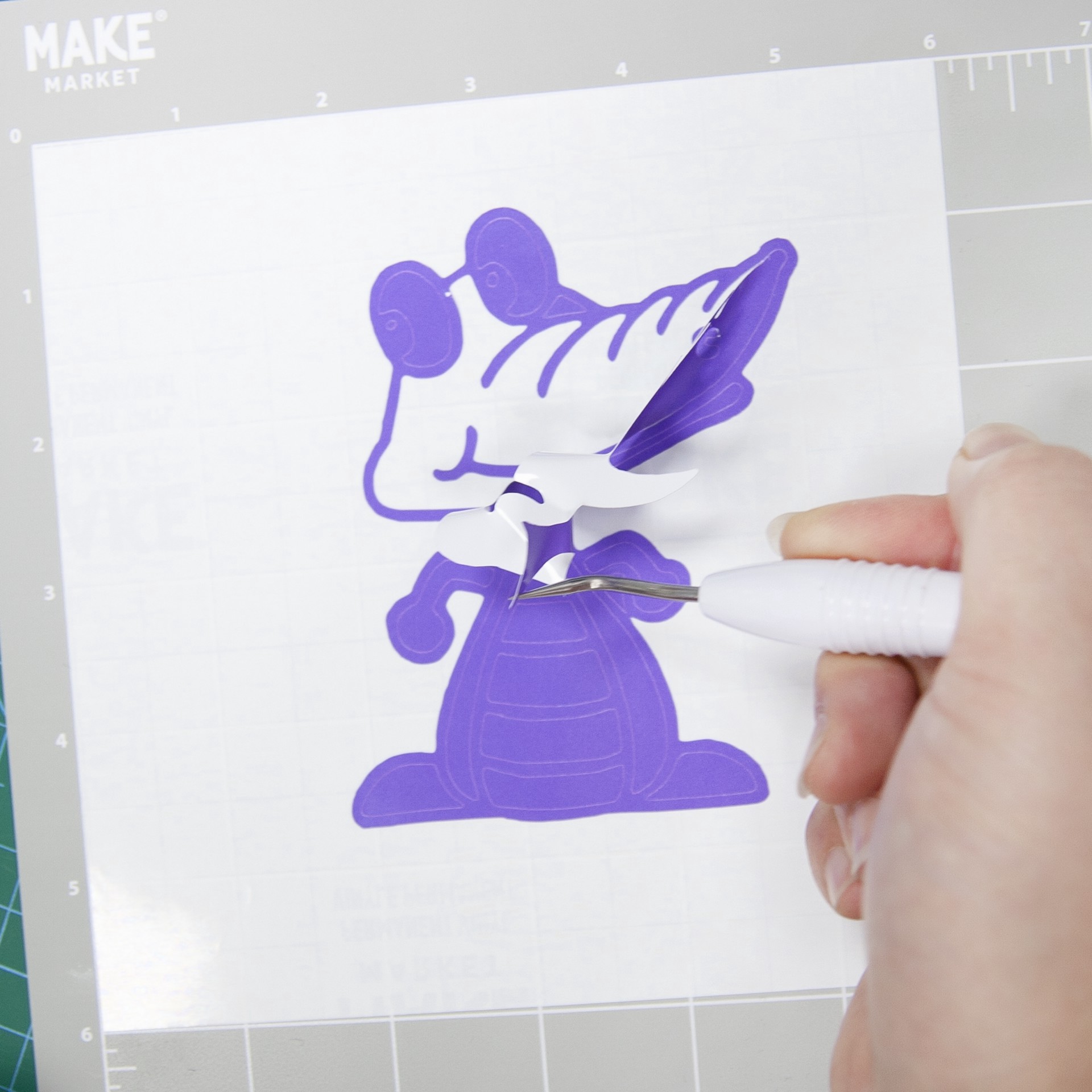 slide 4 of 4, Purple To Pink Color Changing Permanent Vinyl By Make Market, 12 in x 24 in