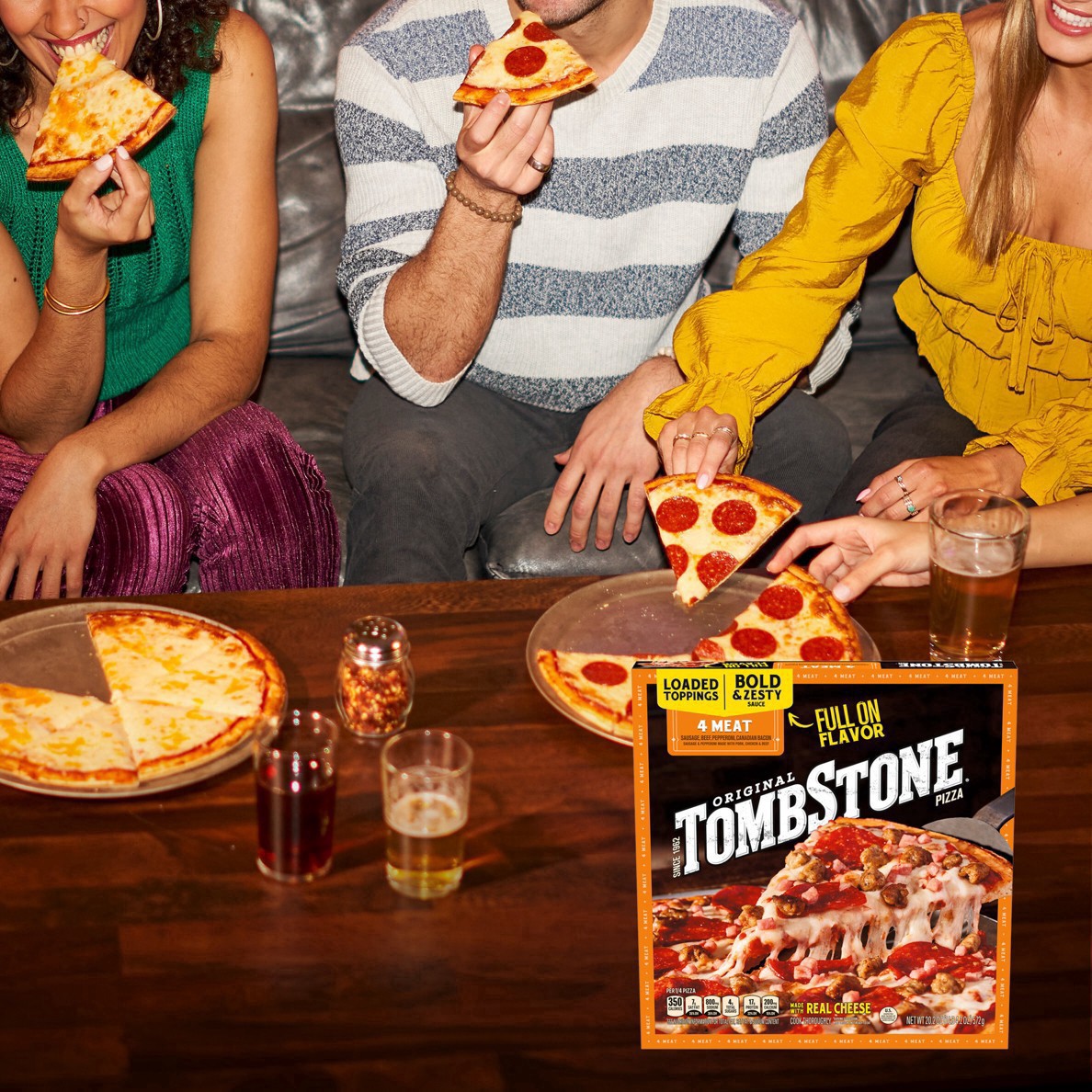 slide 7 of 37, Tombstone Four Meat Frozen Pizza 20.2 oz., 20.2 oz