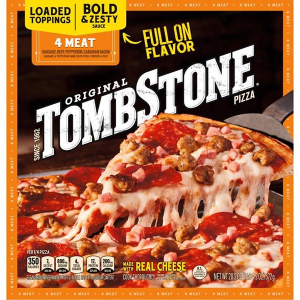slide 1 of 37, Tombstone Four Meat Frozen Pizza 20.2 oz., 20.2 oz