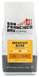 SF Bay Coffee Ground Medium Roast Breakfast Blend Coffee 12 oz