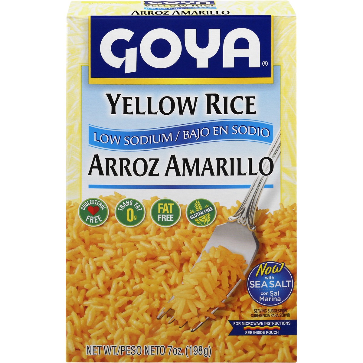 slide 1 of 9, Goya Yellow Rice Low Sodium - 7 Oz, 7 oz