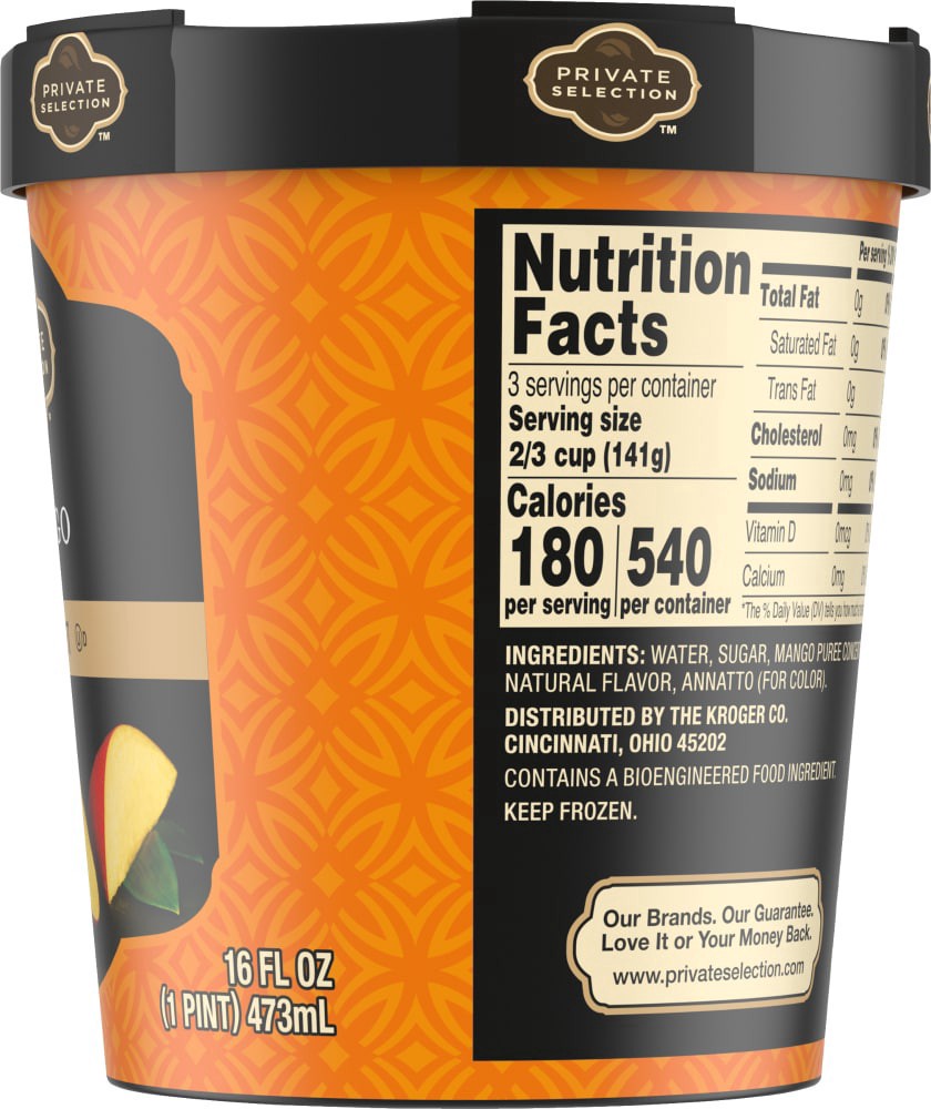 slide 4 of 5, Private Selection Island Mango Sorbetto, 16 fl oz