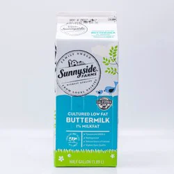 Sunnyside Farms, 1% Low Fat Buttermilk - 64 oz