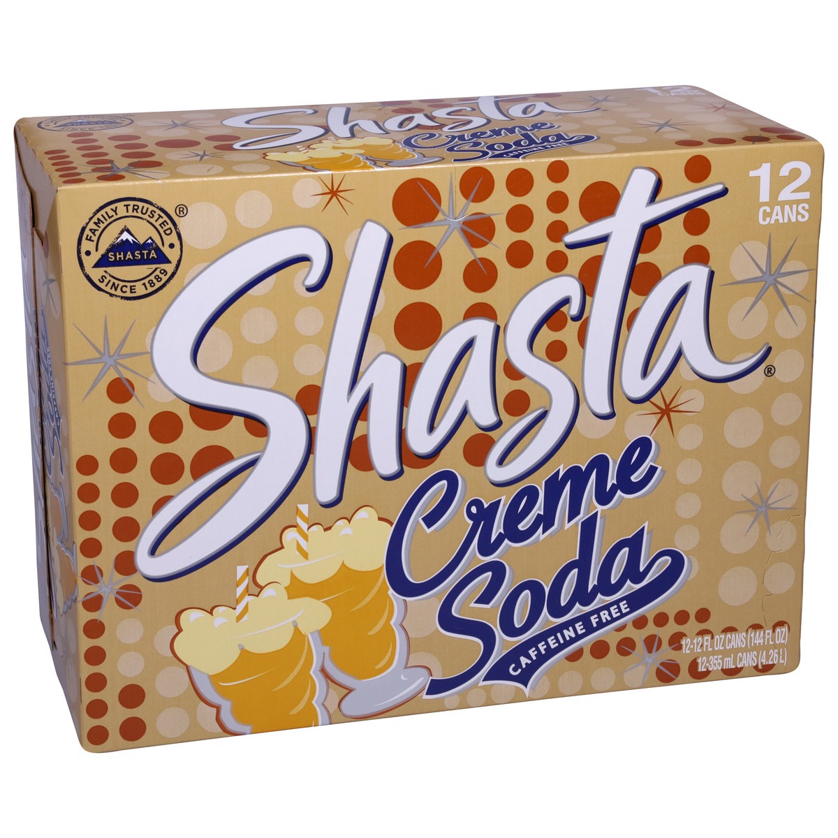 slide 2 of 9, Shasta Cream Soda 12 Pack, 12 ct; 12 fl oz