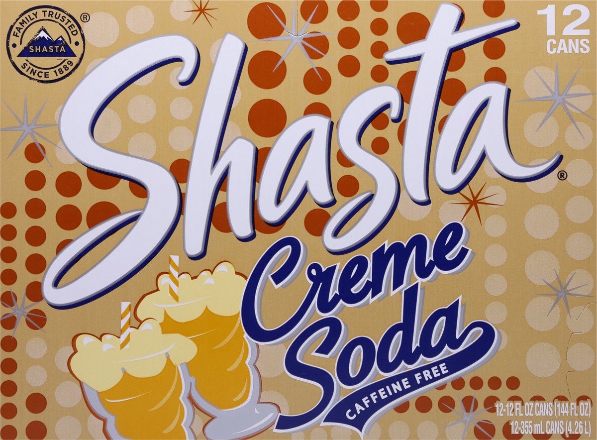 slide 6 of 9, Shasta Cream Soda 12 Pack, 12 ct; 12 fl oz