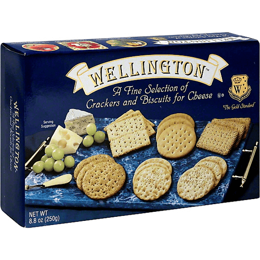 slide 2 of 2, Wellington Crackers and Biscuits for Cheese, 8.8 oz