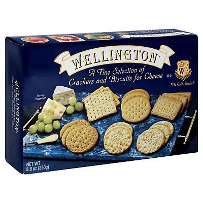 slide 1 of 2, Wellington Crackers and Biscuits for Cheese, 8.8 oz