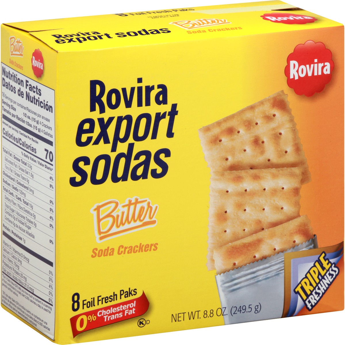 slide 9 of 13, Rovira Export Sodas Butter Crackers, 8.8 oz