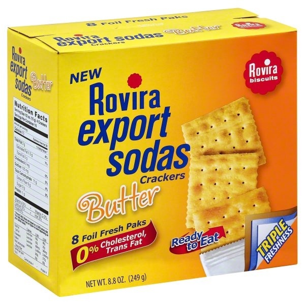 slide 1 of 1, Rovira Export Sodas Butter Crackers, 8.8 oz