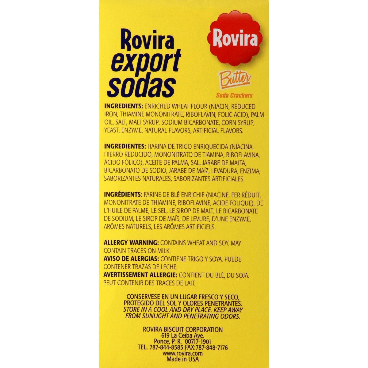 slide 7 of 13, Rovira Export Sodas Butter Crackers, 8.8 oz