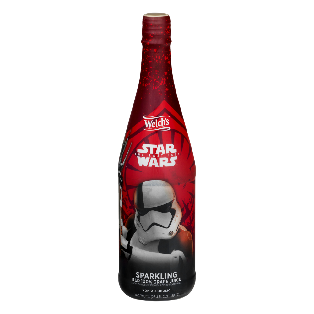 slide 1 of 1, Welch's Star Wars The Last Jedi Sparkling Red 100% Grape Juice - 25.4 fl oz, 25.4 fl oz