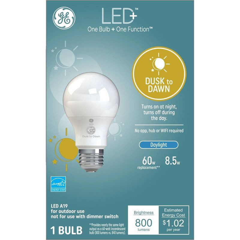 slide 5 of 5, General Electric Dusk to Dawn Light Bulb, 1 ct
