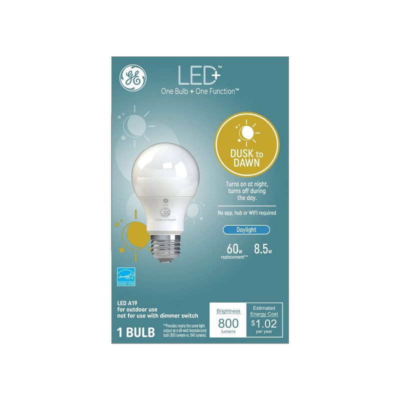 slide 1 of 5, General Electric Dusk to Dawn Light Bulb, 1 ct