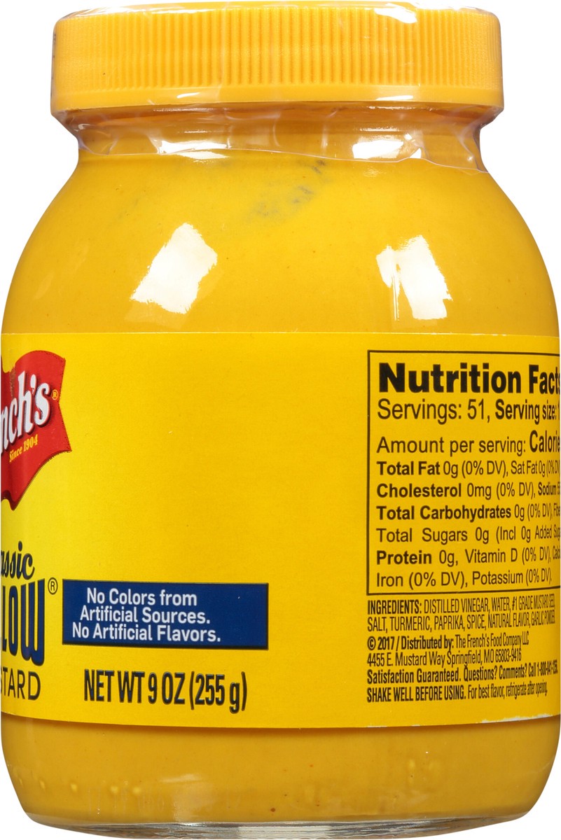 slide 3 of 11, French's Classic Yellow Mustard Jar, 9 oz, 9 oz