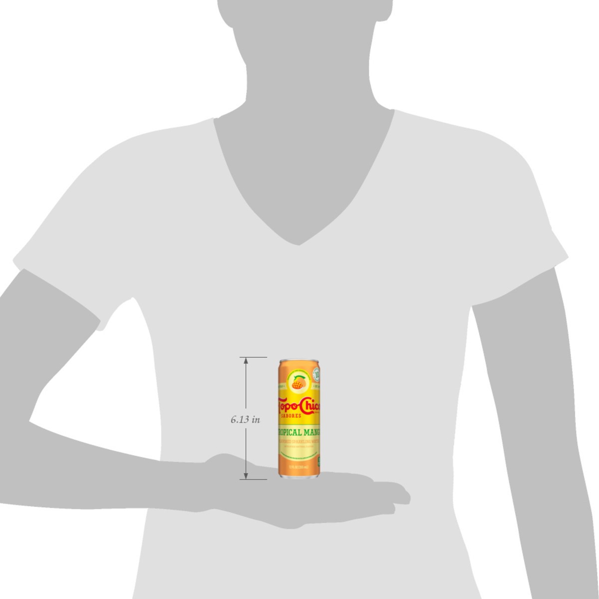 slide 2 of 13, Topo Chico Sabores Tropical Mango Can, 12 fl oz, 12 fl oz