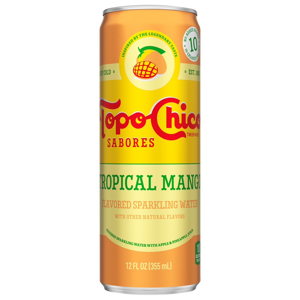 slide 3 of 13, Topo Chico Sabores Tropical Mango Can, 12 fl oz, 12 fl oz