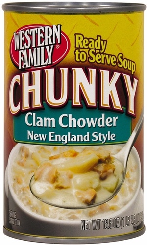 slide 1 of 1, Western Family Chunky Ne Clam Chowder Rts, 18.8 oz