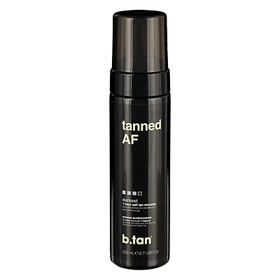 slide 1 of 1, b.tan Tanned AF Darkest 1 Hour Self Tan Mousse, 6.7 oz