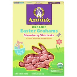 Annie's Organic Strawberry Shortcake Easter Graham Crackers, 7.5 oz