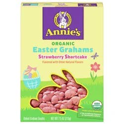 Annie's Organic Strawberry Shortcake Easter Graham Crackers, 7.5 oz
