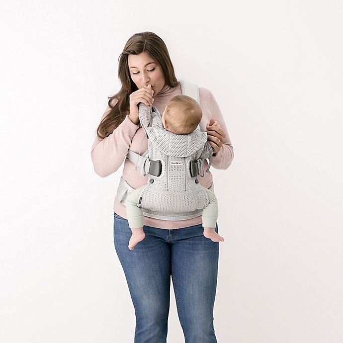 slide 4 of 8, BABYBJÖRN BABYBJRN Baby Carrier One Air - Silver, 1 ct