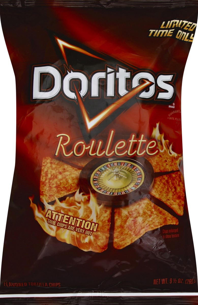 slide 5 of 5, Doritos Roulette Flavored Tortilla Chips, 9.5 oz