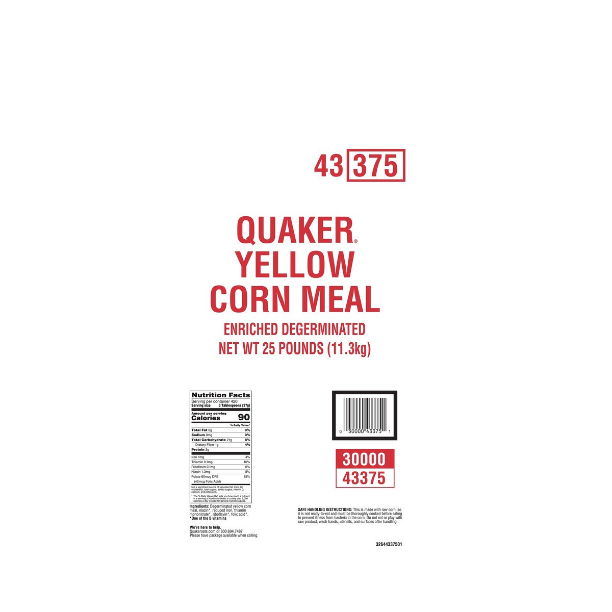 slide 5 of 6, Quaker Baking Mix, per lb