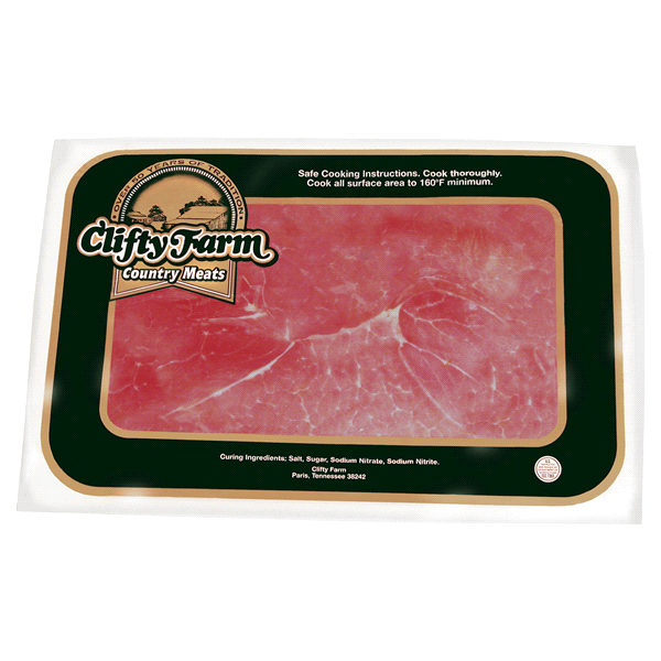 slide 1 of 1, CLIF ty Farm Country Ham Center Cut, 10 oz