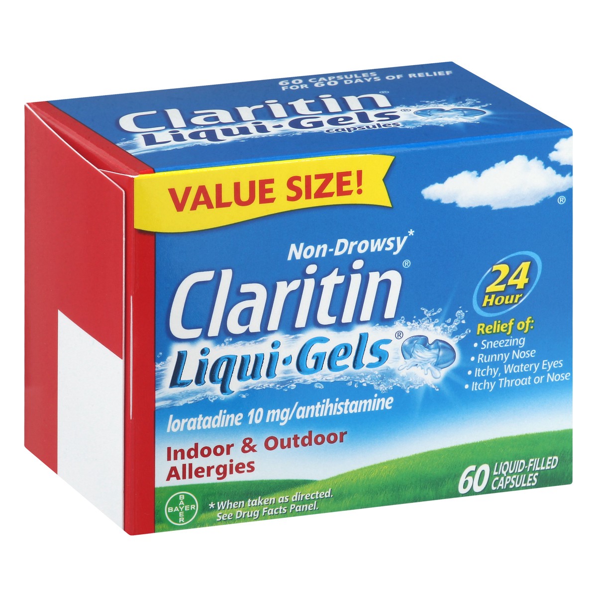 slide 6 of 11, Claritin Liqui-Gels Indoor & Outdoor Allergies Non-Drowsy, 60 ct