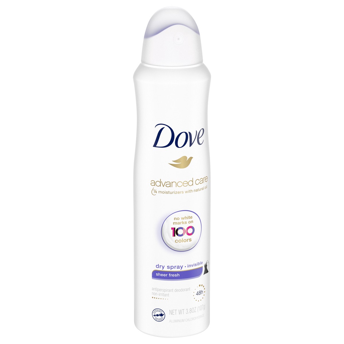 slide 5 of 5, Dove Advanced Care Invisible Dry Spray Antiperspirant Deodorant Sheer Fresh, 3.8 oz