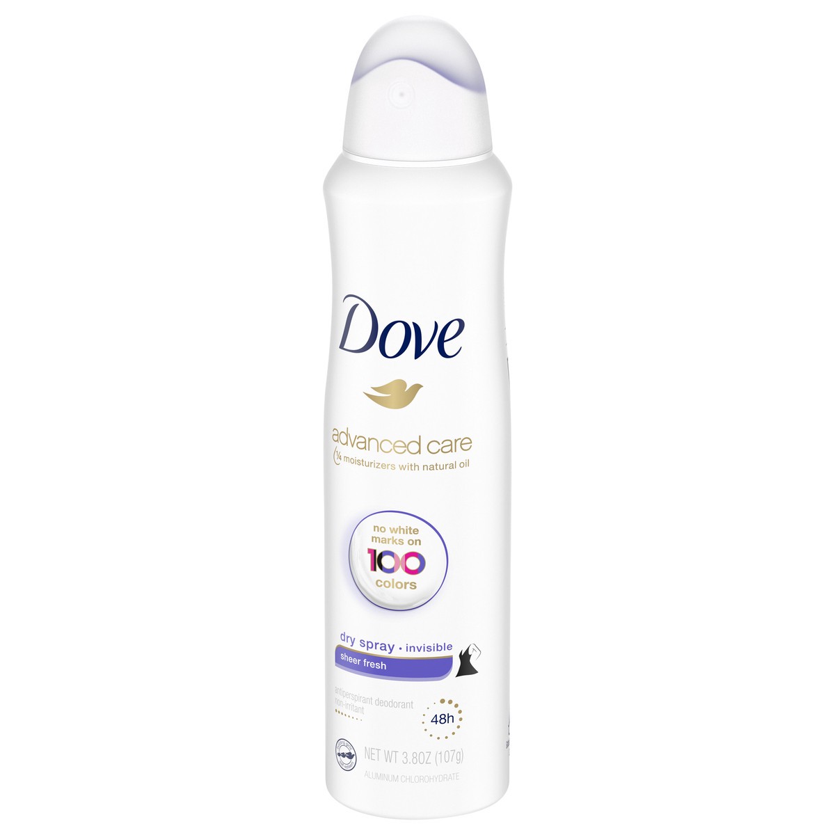 slide 2 of 5, Dove Advanced Care Invisible Dry Spray Antiperspirant Deodorant Sheer Fresh, 3.8 oz
