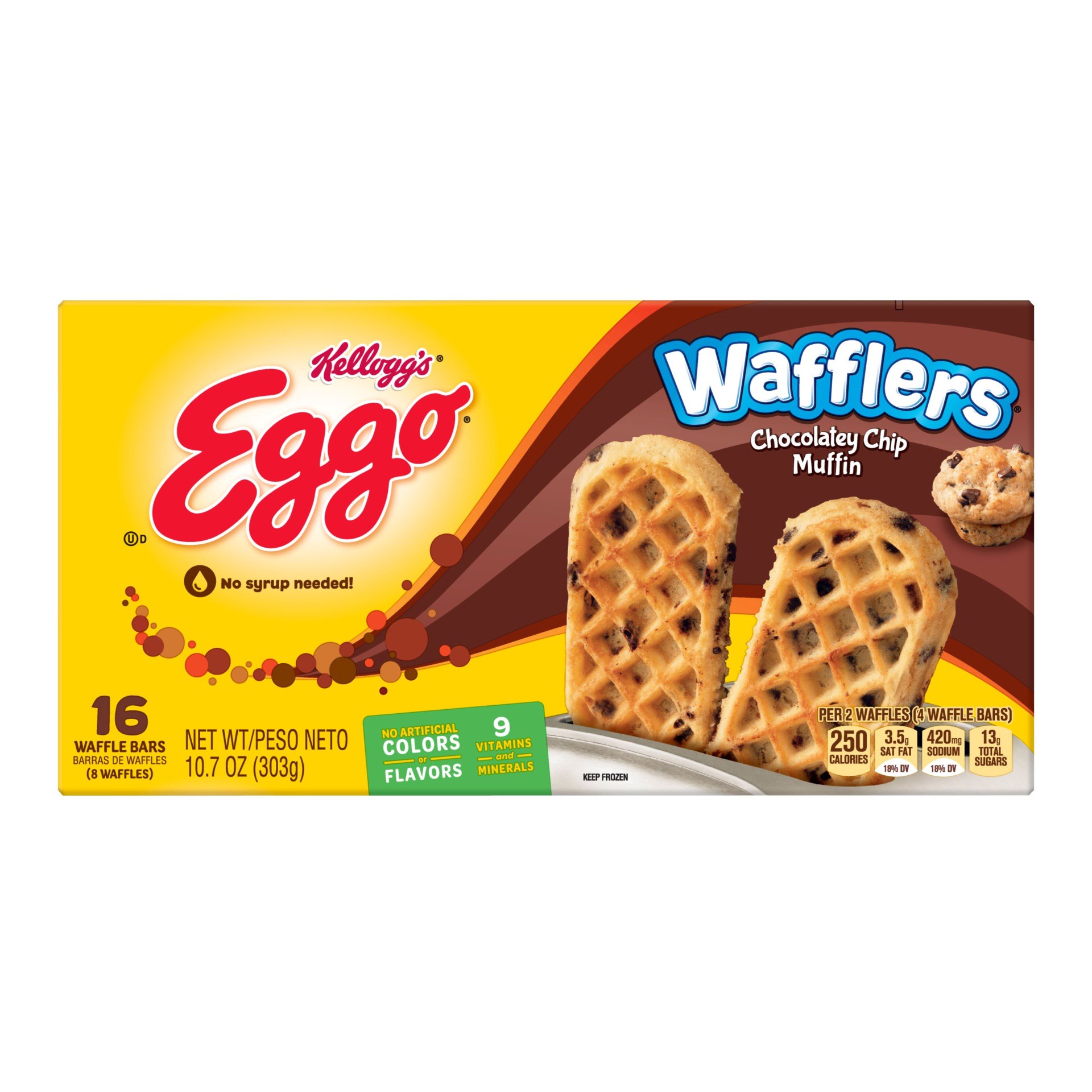 slide 2 of 7, Eggo Waffle Bars 16 ea, 16 ct