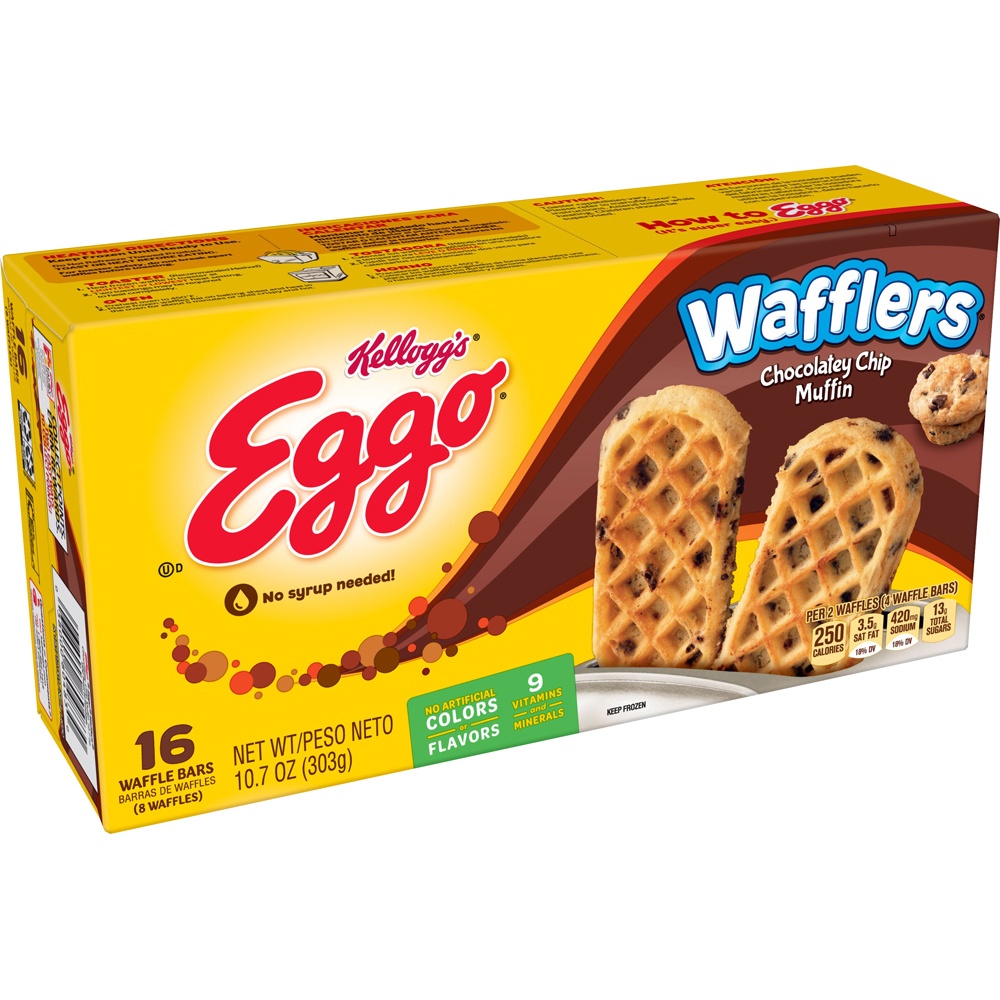 slide 3 of 4, Eggo Chocolate Chip Muffin Waffler, 8 ct