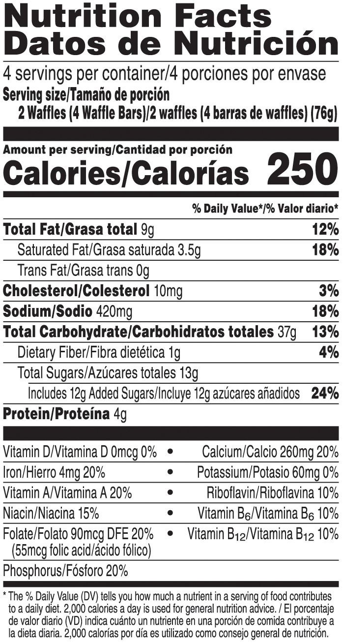 slide 6 of 7, Eggo Waffle Bars 16 ea, 16 ct